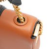 Secondhand Fendi Mini Bicolor Nappa Apolo Chain Baguette Shoulder Bag