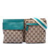 Gucci GG Canvas Web Double Pocket Belt Bag Secondhand