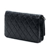 Secondhand Chanel CC Quilted Crinkled Patent Wallet On Chain