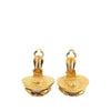 Chanel CC Gold Plated Faux Pearl Clip On Earrings Secondhand