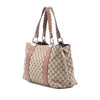 Secondhand Gucci Medium GG Canvas Bamboo Libeccio Tote
