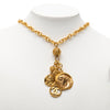 Secondhand Chanel CC Gold Plated Medallion Coin Charm Pendant Necklace