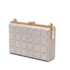 Secondhand Chanel Chocolate Bar Metallic Lambskin Frame Clutch with Chain