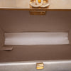Secondhand Chanel Chocolate Bar Metallic Lambskin Frame Clutch with Chain