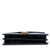 Secondhand Saint Laurent Shiny Croc Embossed Calfskin Monogram Cassandra Chain Wallet