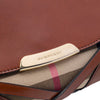 Burberry Leather and House Check Canvas Bridle Abbott Crossbody Secondhand