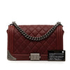 Chanel Paris Dallas Medium Quilted Calfskin Cowboy Boy Flap Secondhand