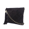 Chanel Quilted Suede Tassel Crossbody Secondhand