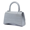 Balenciaga Croc Embossed Calfskin Hourglass Top Handle Bag XS Secondhand