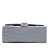 Balenciaga Croc Embossed Calfskin Hourglass Top Handle Bag XS Secondhand