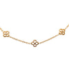 Secondhand Louis Vuitton Gold Plated Flower Full Necklace