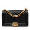 Chanel Old Medium Quilted Caviar Boy Flap Secondhand