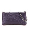 Secondhand Chanel Embossed Lambskin Camellia Chain Pochette