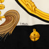 Hermès Plumes et Grelots Silk Scarf 90 Secondhand