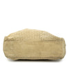 Secondhand Miu Miu Laser Cut Suede Bamboo Top Handle Bag