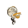 Secondhand Chanel Silver Clover CC Drop Clip on Earrings
