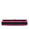 Saint Laurent Leather Leopard Print Monogram Cassandre Clutch Secondhand