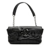 Secondhand Chanel Camellia CC Choco Bar No 5 Lambskin Shoulder Bag