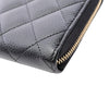 Chanel CC Quilted Caviar Zip Around Wallet Secondhand