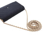 Secondhand Chanel Bicolor Satin Diamond Stitch Wallet On Chain