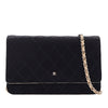 Secondhand Chanel Bicolor Satin Diamond Stitch Wallet On Chain