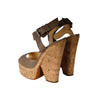 Secondhand Giuseppe Zanotti Open Toe Platform Wedge Sandals - '10s