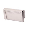 Secondhand Tod’s Double T Grey Leather Continental Wallet with Shoulder Strap - '10s