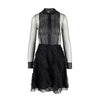 Secondhand Red Valentino Collared Ruffle Lace Dress - '10s