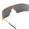 Secondhand Stella Mccartney Gold Metal Serigraphy Mask Sunglasses