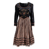 Secondhand Lancetti Vintage Shimmer and Velvet Dress - '90s