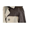 Secondhand Antonio Croce Leather Sleeve Trench Coat - '10s