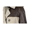 Secondhand Antonio Croce Leather Sleeve Trench Coat - '10s
