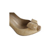 Secondhand Fendi Asymmetric Bow Peep-toe Pumps - '10s