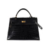Secondhand Hermès Lisse Crocodile Kelly 32 Retourne Handbag - '60s
