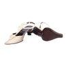 Secondhand Prada Fall/Winter 2000 Ivory Leather Pointed-Toe Slingback Pumps - '00s