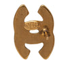 Chanel CC Gold Plated Bullet Back Earrings Secondhand