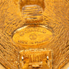 Chanel CC Gold Plated Diamond Clip On Earrings Secondhand