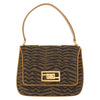 Fendi Vintage Tiger Print Shoulder Bag Canvas