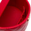 Secondhand Chanel CC Quilted Lambskin Top Handle Round Vanity Case with Chain