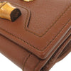 Gucci Grained Calfskin Diana Bamboo Compact Wallet Secondhand
