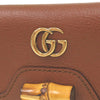 Gucci Grained Calfskin Diana Bamboo Compact Wallet Secondhand
