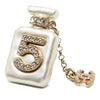Chanel CC Resin Gold Plated Rhinestone No. 5 Perfume Bottle Brooch Secondhand