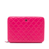 Secondhand Chanel Large Quilted Lambskin Zip Around Organizer Clutch