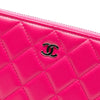 Secondhand Chanel Large Quilted Lambskin Zip Around Organizer Clutch