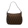 Fendi Zucca Canvas Shoulder Bag Secondhand
