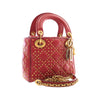 Dior Mini Lambskin Cannage Studded Supple Lady Dior Secondhand
