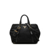 Prada Vitello Daino Trimmed Tessuto Satchel Secondhand