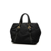 Prada Vitello Daino Trimmed Tessuto Satchel Secondhand