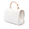 Chanel Mini Quilted Crumpled Lambskin CC Links Top Handle Flap Secondhand