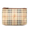 Burberry Haymarket Check Coated Canvas Pouch Secondhand